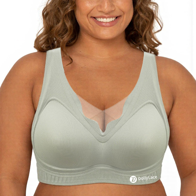 Dollylace Seamless Soft Support Push-up Bra to Prevent Breast Sagging
