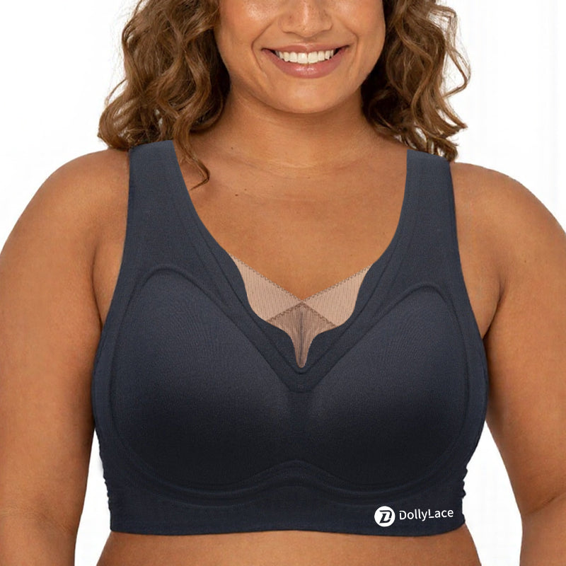 Dollylace Seamless Soft Support Push-up Bra to Prevent Breast Sagging