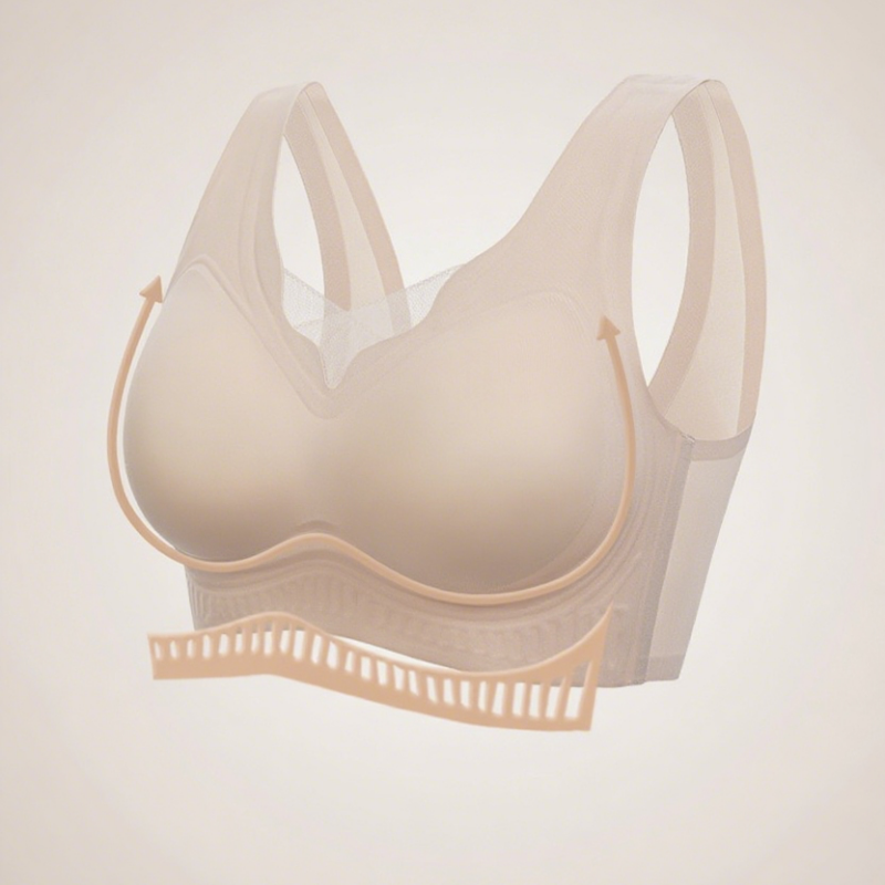 Dollylace Seamless Soft Support Push-up Bra to Prevent Breast Sagging