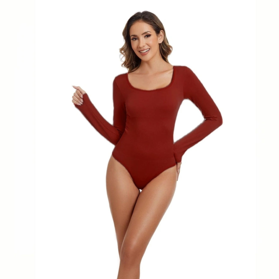 Dollylace Women's Long-Sleeved Seamless Bodysuit