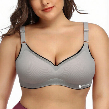 Dollylace Butterfly Beautiful Back Push-up Bra with Removable Pads Seamless Sports Bra