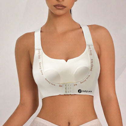 Dollylace Sports Wide Straps Adjustable Anti-sagging Breast-retaining Bra without Underwire