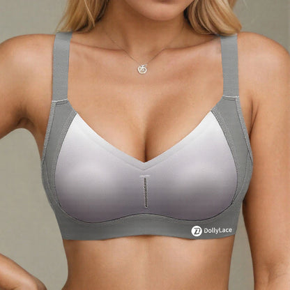 Dollylace Summer Ice Silk Seamless Beautiful Back Sports Thin Push-up Bra
