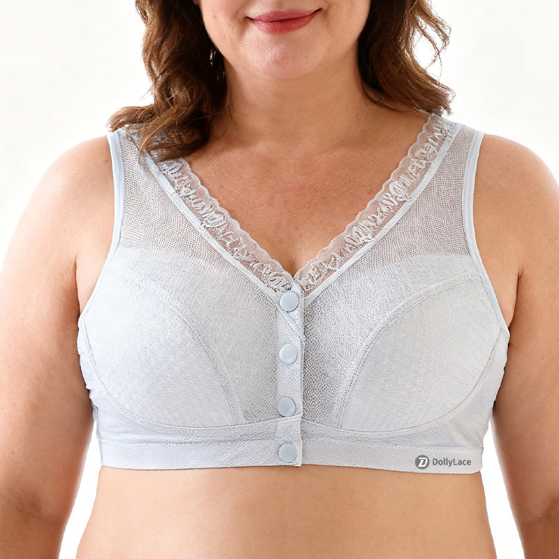 Dollylace Breathable Honeycomb Mesh Bra, Plus Size