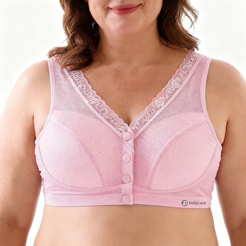 Dollylace Breathable Honeycomb Mesh Bra, Plus Size