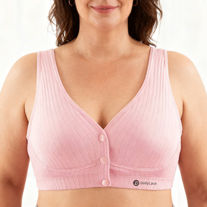 Dollylace Breathable Front-Opening Plus-Size Bra