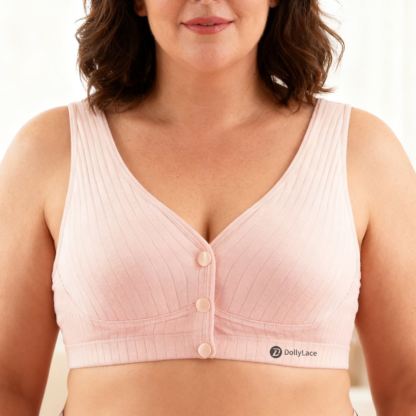 Dollylace Breathable Front-Opening Plus-Size Bra